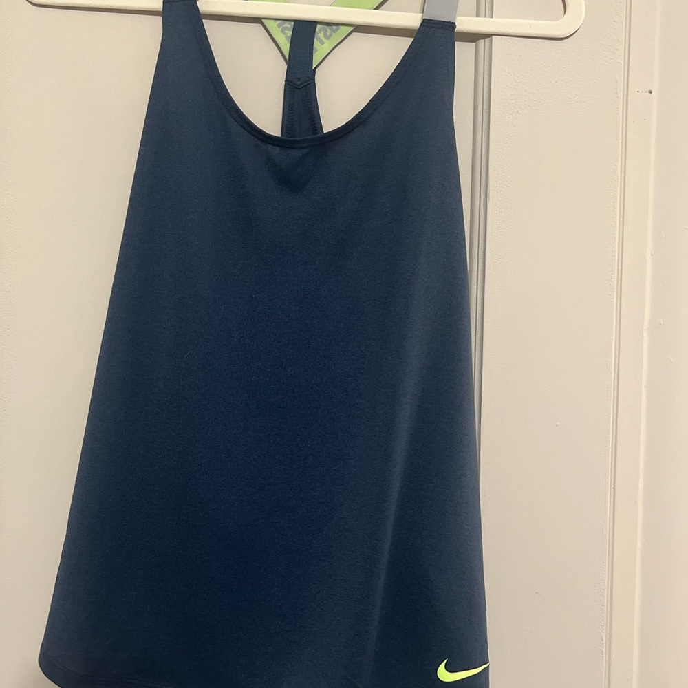 Nike DRI-Fit Athletic Blue Tank Top